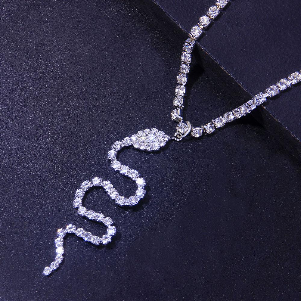 Diamond Studded Snake Waist Chain