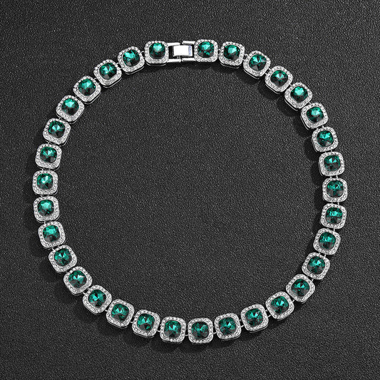 Gemstone Bezel Set Amethyst Tennis Bracelet