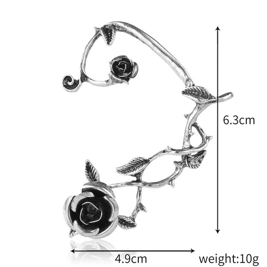 Gothic Rose Ear Cuff