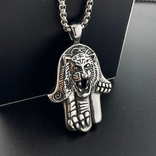 Hamsa Tiger Pendant