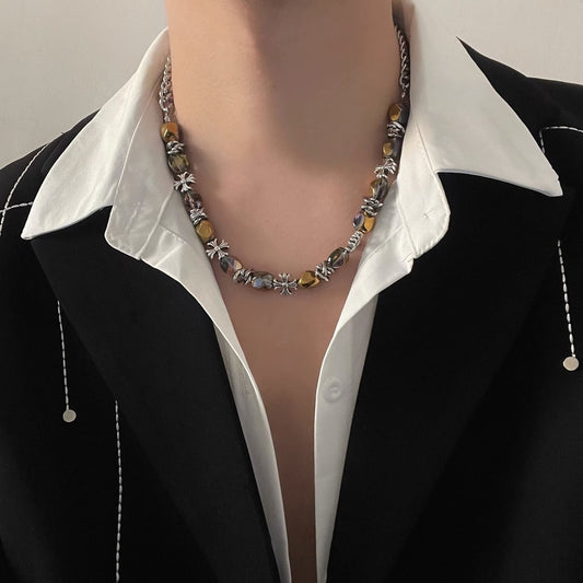 Pearl Motif Silver Chain