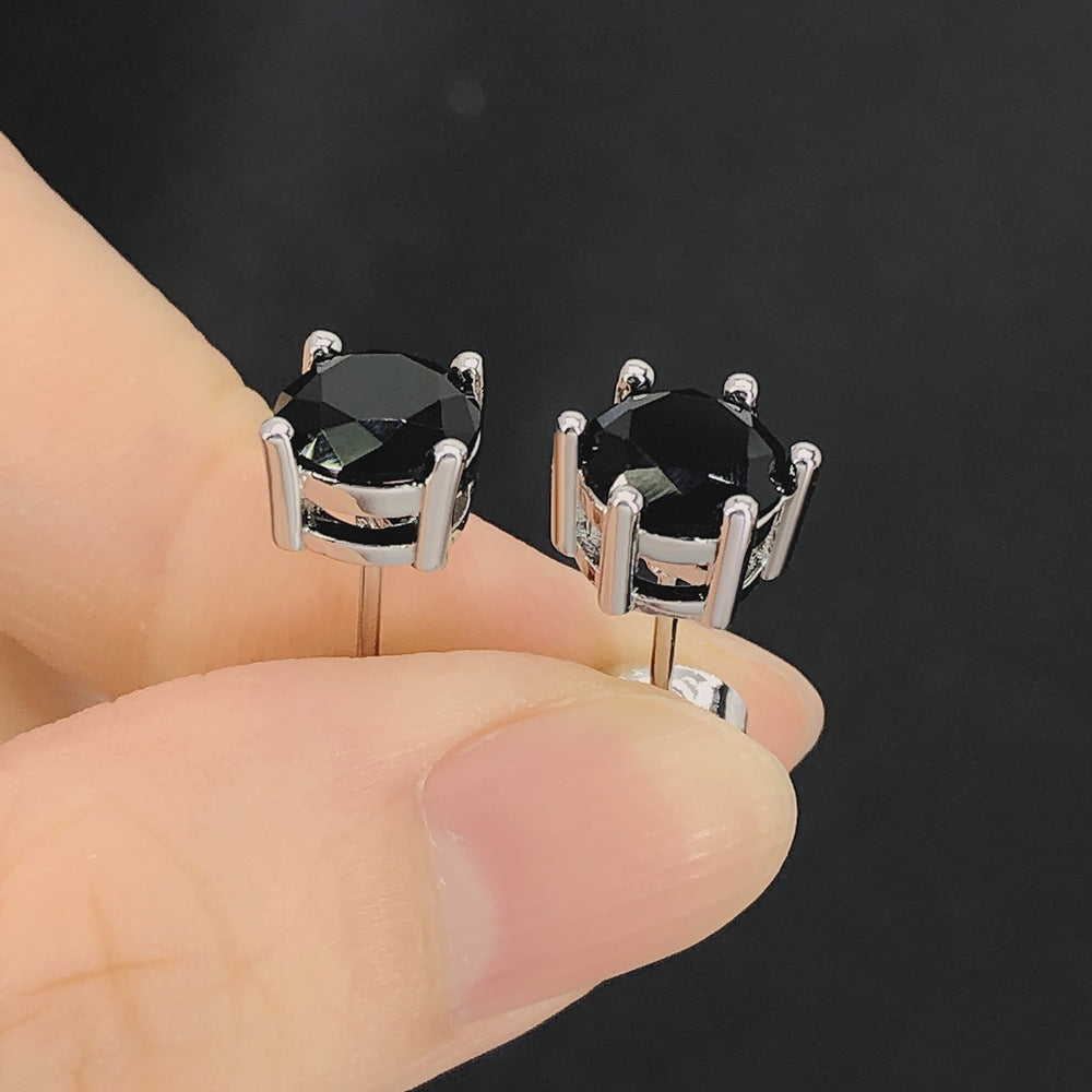 Black Gem Earrings