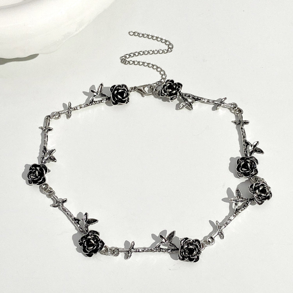 Black Gothic Rose Chain