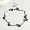 Black Gothic Rose Chain