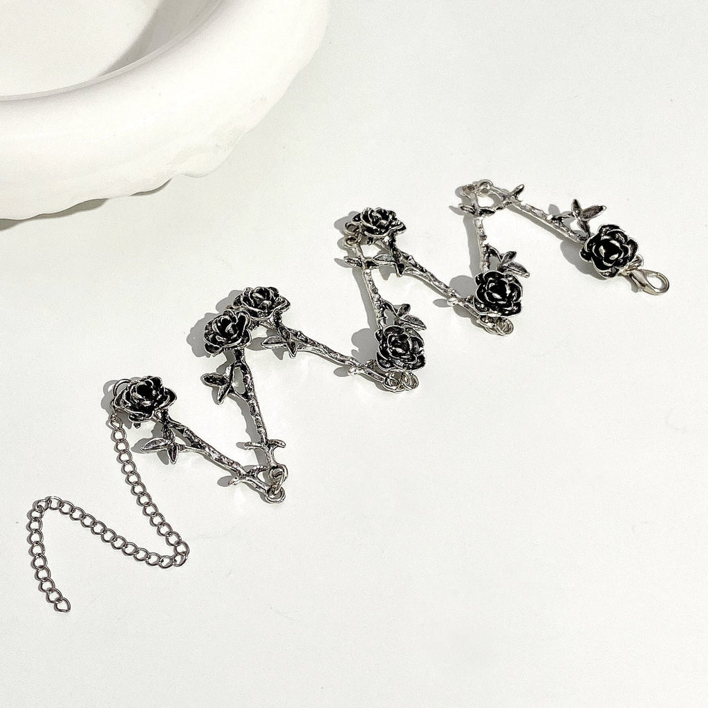 Black Gothic Rose Chain