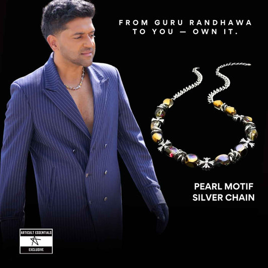 Pearl Motif Silver Chain