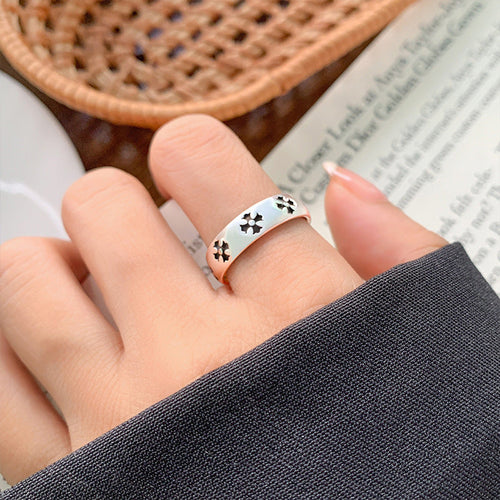 Crosses Silver Band