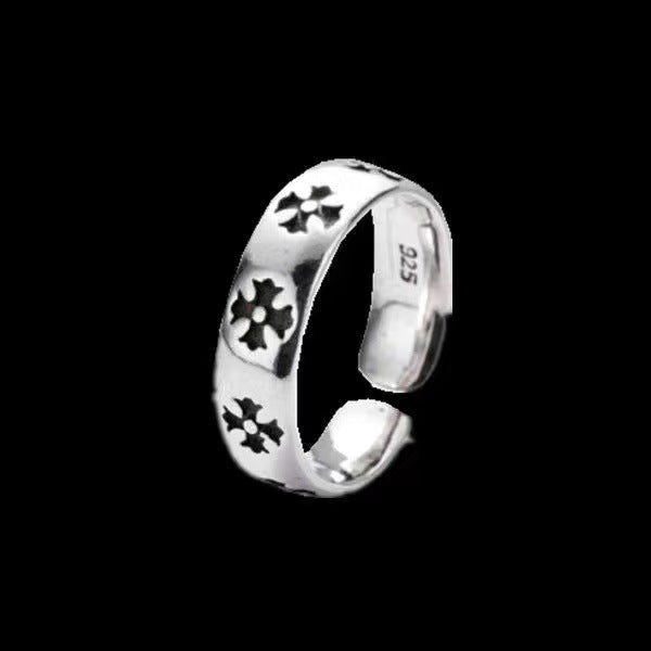 Crosses Silver Band