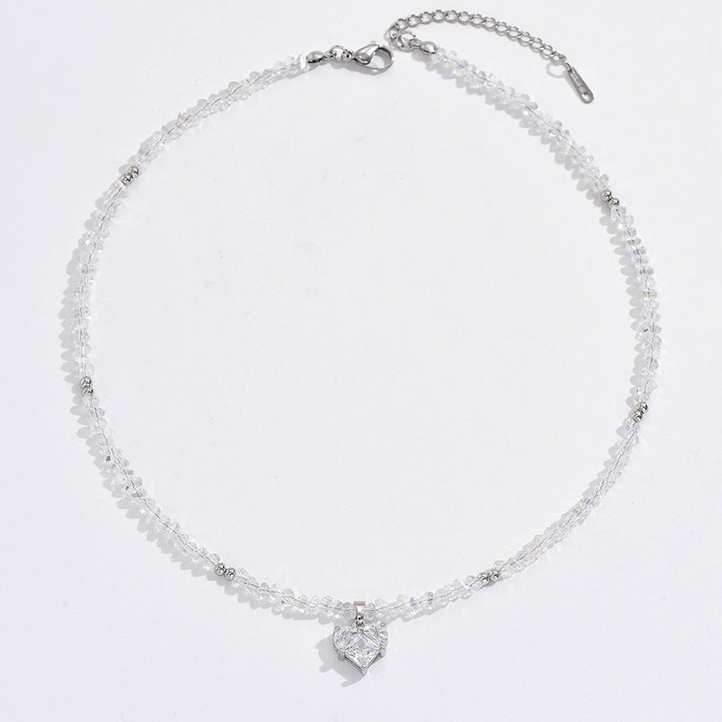 Crystal Heart Chain