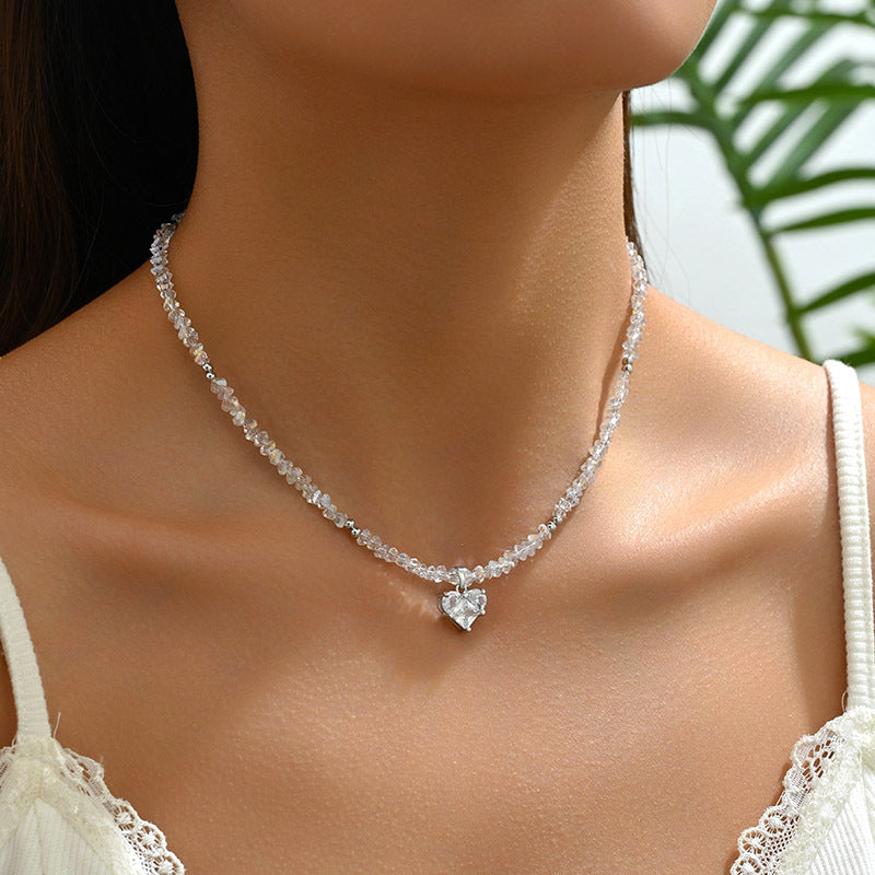 Crystal Heart Chain