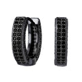 Gem Studded Diamond Hoops