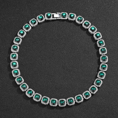Gemstone Bezel Set Amethyst Tennis Bracelet
