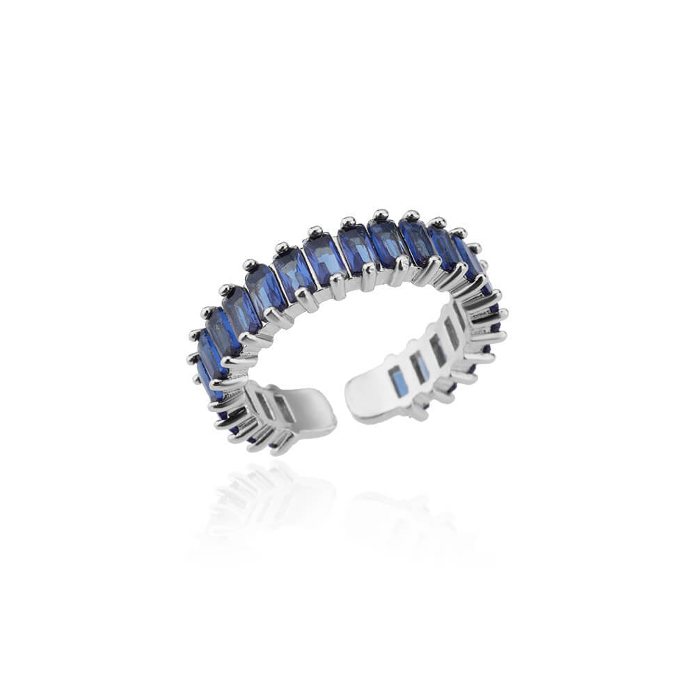 Gemstone Bezel Set Tennis Ring