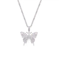 Iced Out Butterfly Pendant