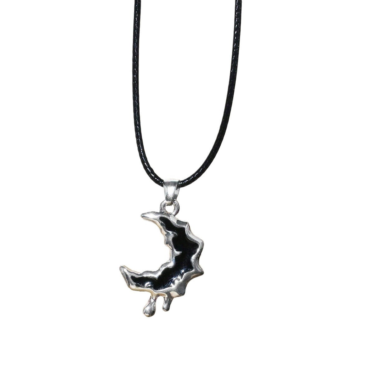 Iced Out Moon Drip Pendant