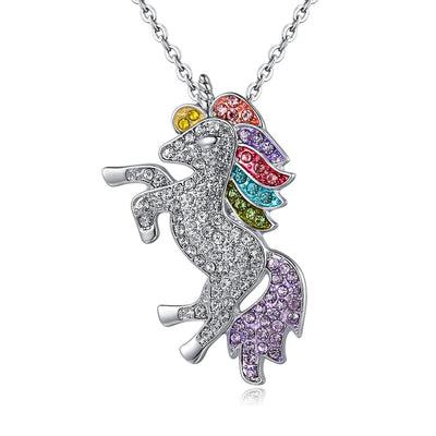 Iced Out Unicorn Pendant