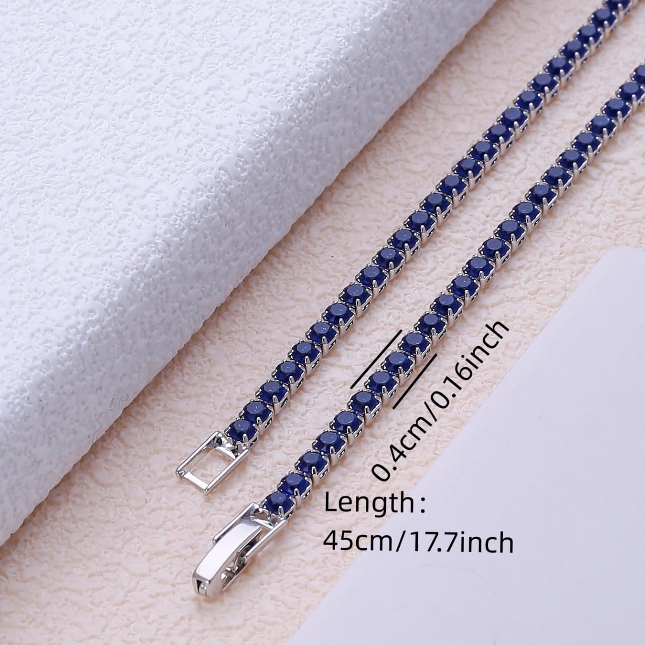 Midnight Royale Tennis Necklace