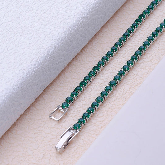 Midnight Royale Tennis Necklace