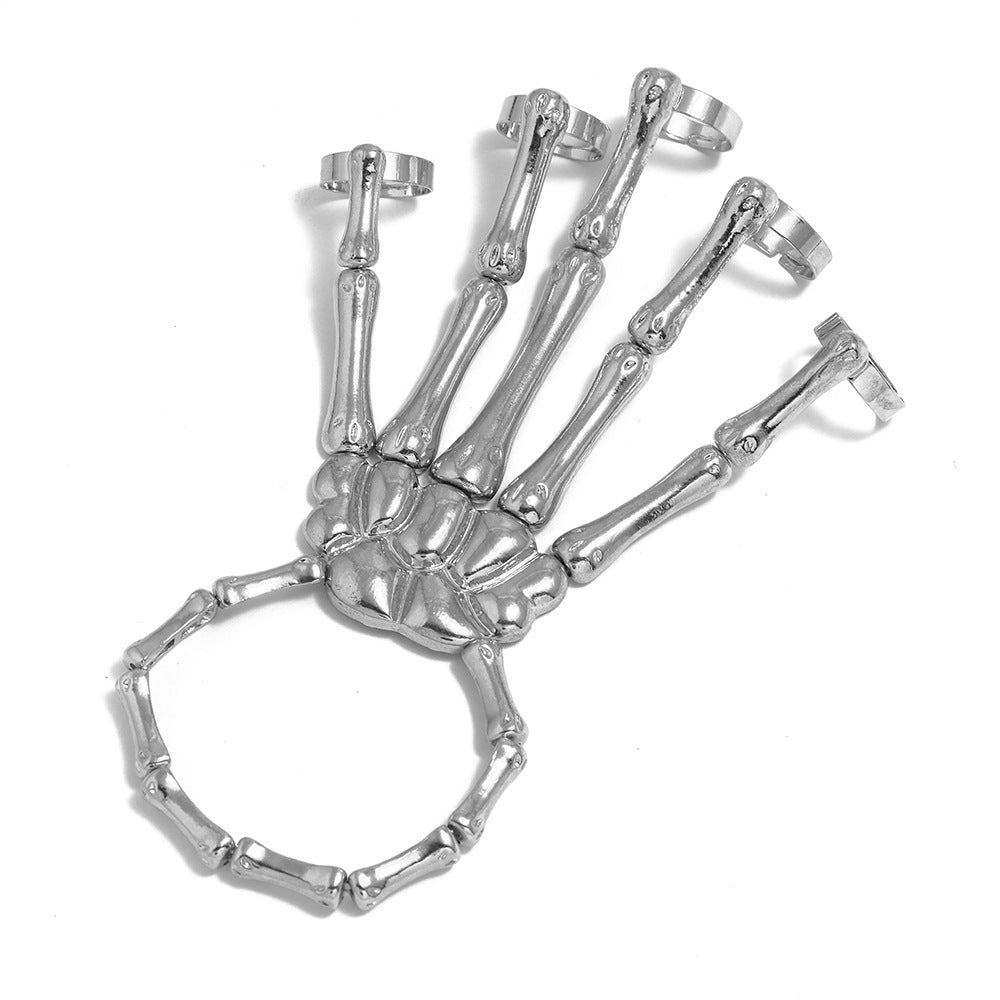 Silver Skeletal Hand Accessory